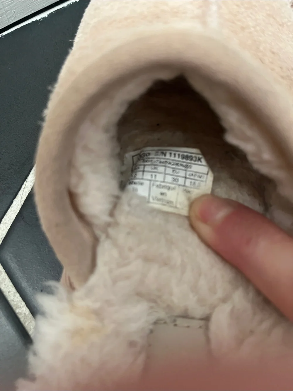 UGG Blush Suede Shearling Mule Slippers